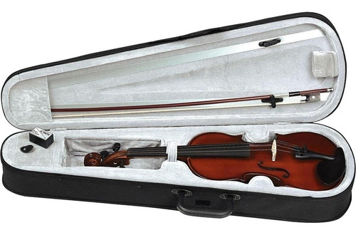 Gewa Ps401611 violín 4/4 con arco estuche delux brea color madera