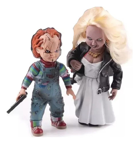 Chucky Y Tiffany Novia Set Doble S Toys Figura Terror Miedo