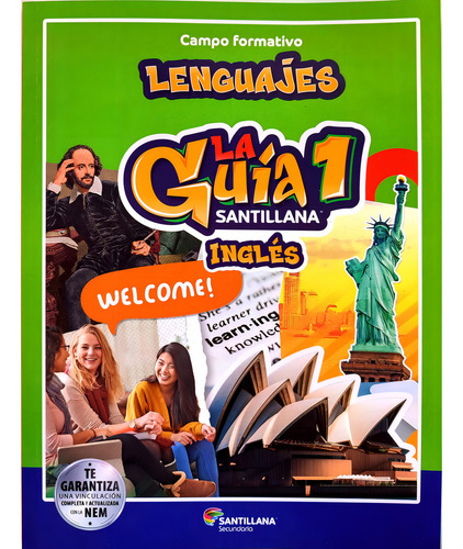 Paquete Lenguajes, La Guía Santillana 1-3 Inglés, 2024-2025, De María Miroslava Guerra Frías. Santillana Secundaria Editorial Ediciones Santillana, Tapa Blanda, Edición 1 En Español/inglés, 2024