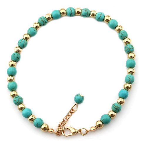 4x Tornozeleira Feminina Com Corrente De Tornozelo Pulseira
