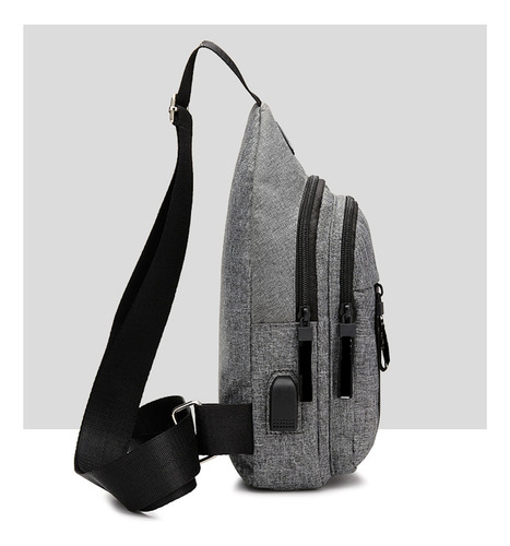 Bolso De Hombro Unisex Moderno Con Orificio Para Cable, Orif
