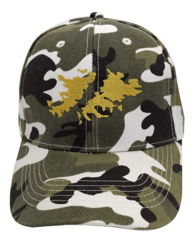 Imagen 5 de 5 de Gorra Islas Malvinas Argentinas Camuflada Gris/negro/blanco