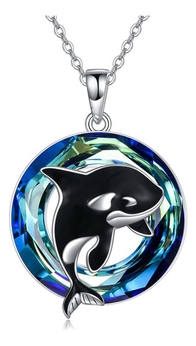 Collar De Orca Crmad, Joyería De Ballena Asesina De Cristal