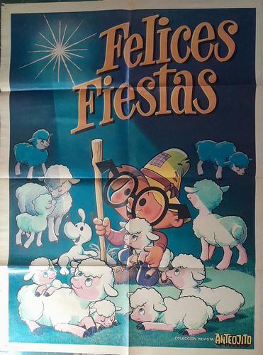 Afiche Felices Fiestas Revista Anteojito Muy Buen Estado (Usado)