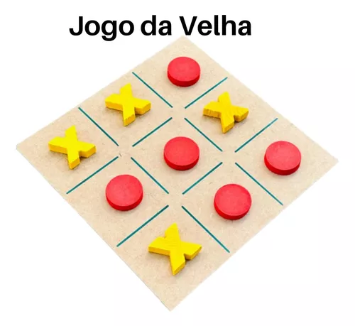 Jogo da Velha de Tabuleiro Clássico e Tradicional Brinquedo