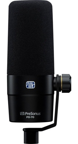 Presonus, 1 Micrófono Dinámico Vocal, Xlr, Negro (pd-70)