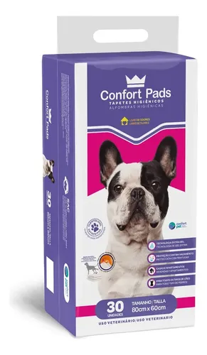 Filhote novo na família? Veja tudo o que você precisa. (Guia para cães e gatos) Tapete Higienico Confort Pads tamanho 80x60cm com 30unidades