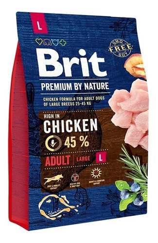 Alimento Europeo Brit Premium Adulto L 3k