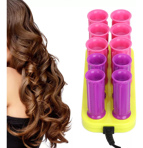 Hair Hot Rollers 70 W, Calentamiento Rápido, Estilo Duradero