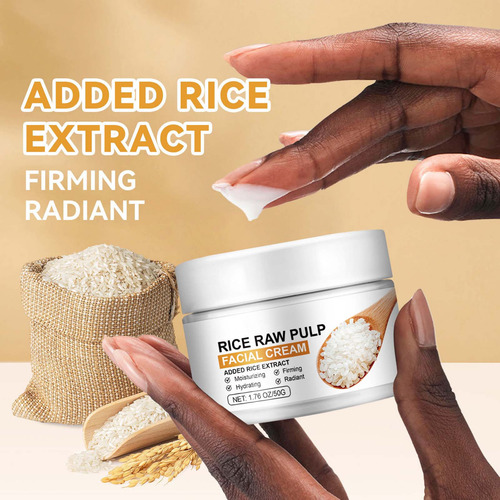 Creme Hidratante Raw Polp Facial De Arroz Com Extrato De Arr