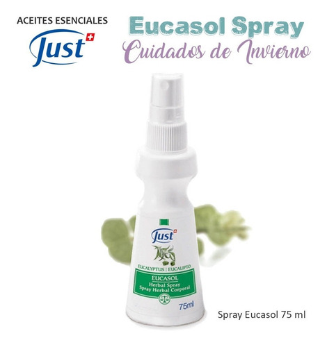 Imagen 2 de 7 de Eucasol Spray 75ml Producto Swiss Just Original Envío Gratis