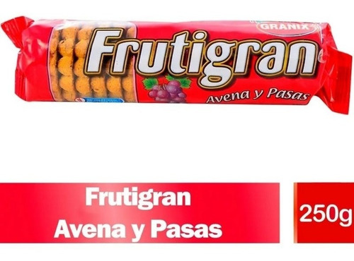 Imagen 1 de 9 de Galletitas Frutigran Avena Y Pasas Galletas Granix