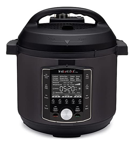 Panela De Pressão Instant Pot Pro 10 Em 1 De 8 Litros Preta