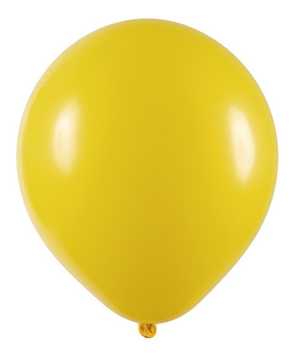 Balão De Látex Amarelo - 7 Polegadas - 50 Unidades