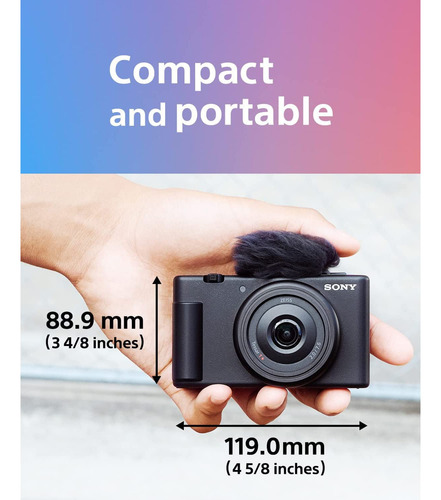 Cámara Vlog Sony Zv-1f De 20,1 Megapíxeles Y Vídeo 4k Para C