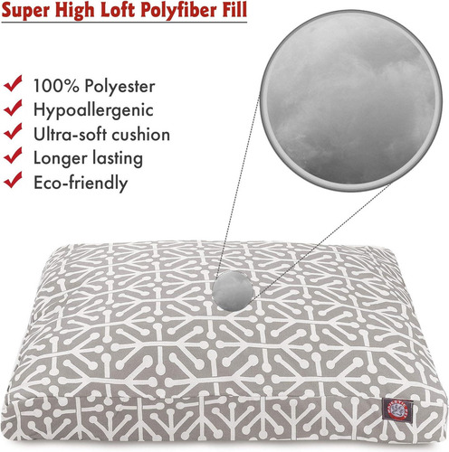 Cama Rectangular Grande Gris Aruba Para Interiores Y Exterio