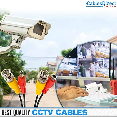 Cable De Video Bnc Blanco 10ft