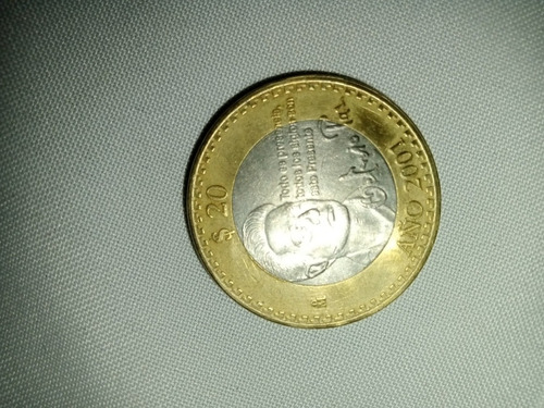 Moneda Octavio Paz Año 2001 Exelentes Condiciones 