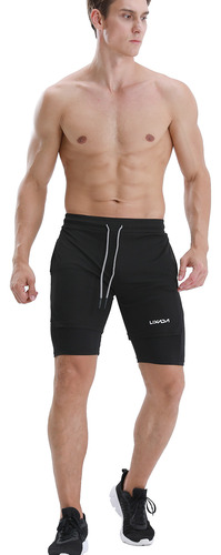 Pantalones Cortos Running For Lixada 2 En 1 Para Entrenamien