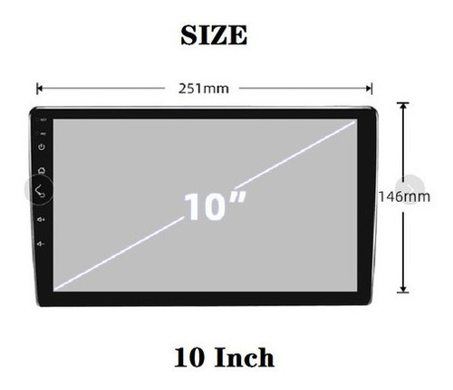 Estéreo De Coche Android De 10 Pulgadas Wif Gps Con Camara