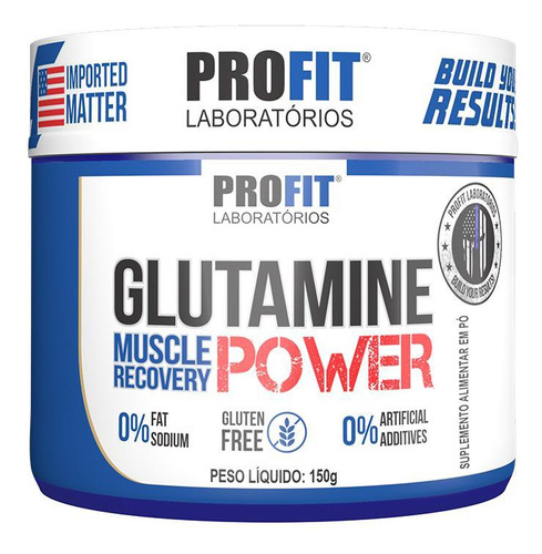 Glutamina Power Aminoácido Importado 150g - Profit