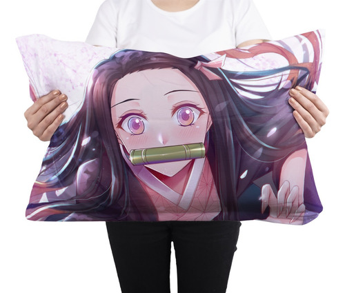 Cojin Almohada Demon Slayer Nezuko Anime Hogar Calidad Arte