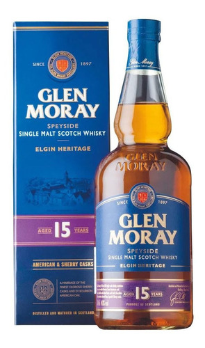 Whisky Glen Moray 15 Años Single Malt 700