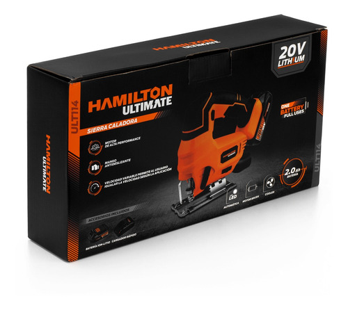Sierra Caladora Hamilton Bateria 20volt Ultimate Ult114 Ctas