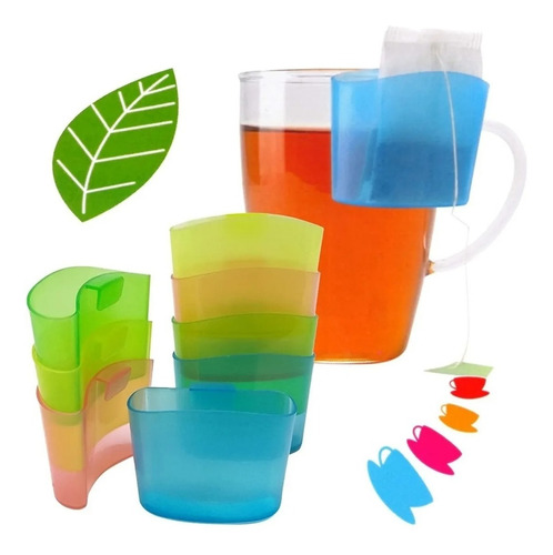 4 Soportes Bolsa De Té Para Tazas Tazones Vasos Mugs Tetera 