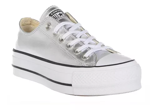 tenis converse color plata