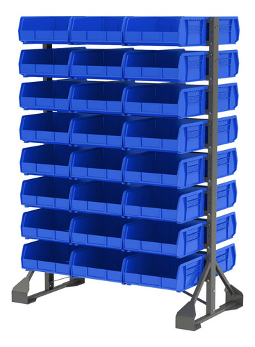 Contenedor Apilable Plástico Negro Para Almacenamiento Set D