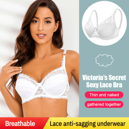 Sujetador De Encaje Ajustable Comfort Bra De Algodón Fino Pa