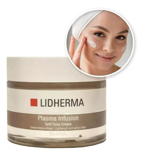 Crema Facial Con Ácido Hialurónico Plasma Infusión Lidherma