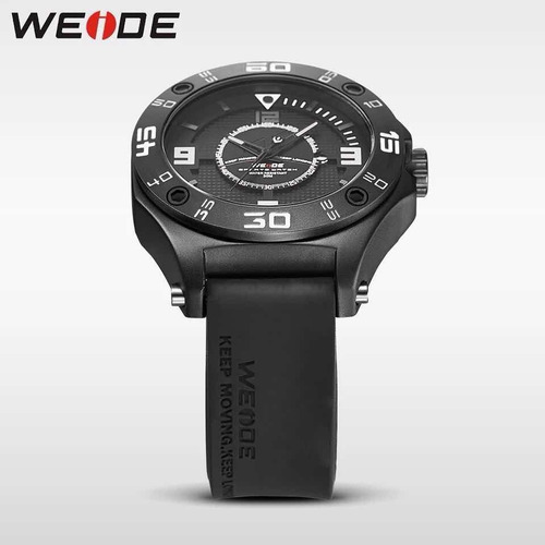 Relógio Weide Preto Original Analógico Luxo Barato Promoção