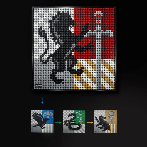 Lego Art Harry Potter Hogwarts Crests 31201 Building Kit;...