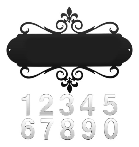 Placa De Dirección Con Números De Casa, Moderna, Señal