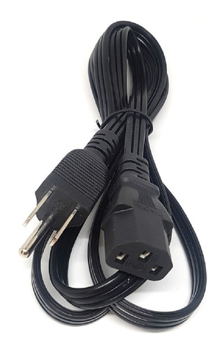 Cable De Poder Plano Fuentes De Poder Pc Monitor 1.5 Metros