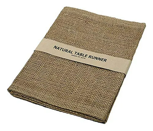 Corredor De Mesa De Arpillera Con Borde Cosido, Pulgadas, Na