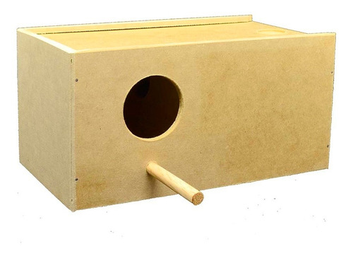 Ninho Em Mdf Tamanho 4 - Calopsitas E Aves De Porte Médio