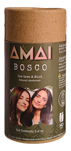 Desodorante Natural  Bosco  Tea Tree & Menta Amai