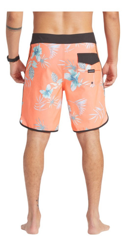 Short Quiksilver Hombre Caballero Playa Surfsilk Naranja