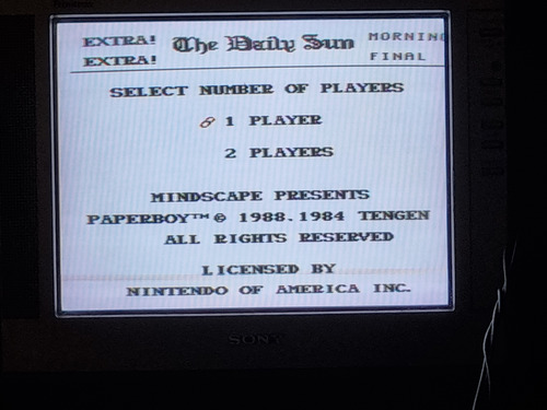 Paper Boy Nintendo Nes Cartucho Original (Usado)