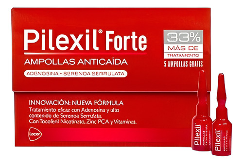 Pilexil Forte Ampolletas Anticaída 20 Unidades De 5ml