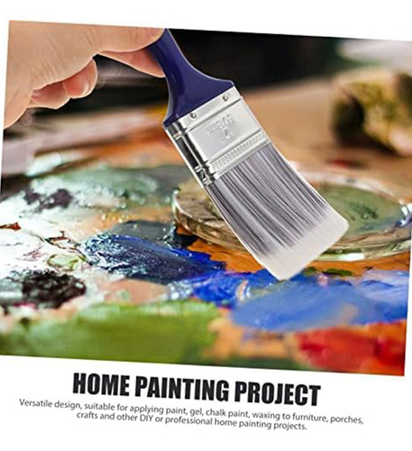 3 Pincéis De Pintura Com Alça De Plástico, Vernizes De Cola