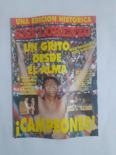 Mi San Lorenzo Querido 236 Campeón Clausura 1995 (Usado)