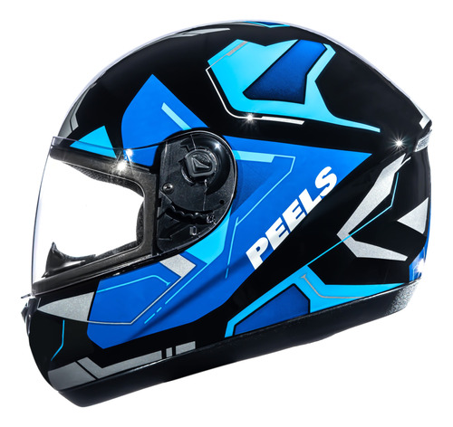 Capacete Peels Spike Lup Preto/azul