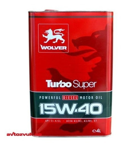Aceite 15w40 Wolver 4 Litros ( 100% Alemán) Para 20.000 Km