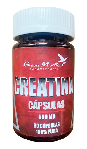 Creatina 500 Mg 60 Capsulas 100% Pura Green Medical