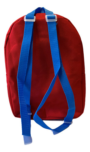 Mini Mochila Mario Infantil De Viaje Para Niños Escolar Color Azul Diseño de la tela Liso