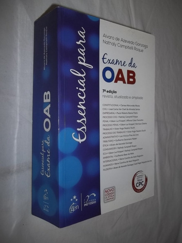 Livro Essencial Para Exame Oab Alvaro Azevedo Gonzaga (Usado)